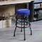 Prime-Line WORKPRO Garage Shop Stool, Swivel Cushion Seat, Black Powder Coated Legs & Footrest W112003 - alternate 4